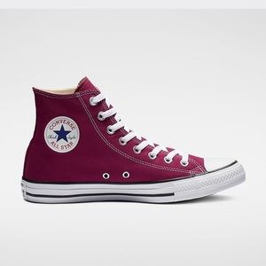 ‼️ maroon high top converse in womens size 7 ‼️